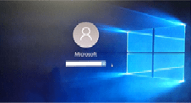 Windowsログイン画面